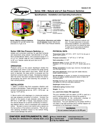 Thumbnail of document Manual - 1996 - Gas Pressure Switch